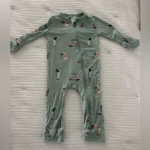 Kyte baby Green Golf Print One Piece